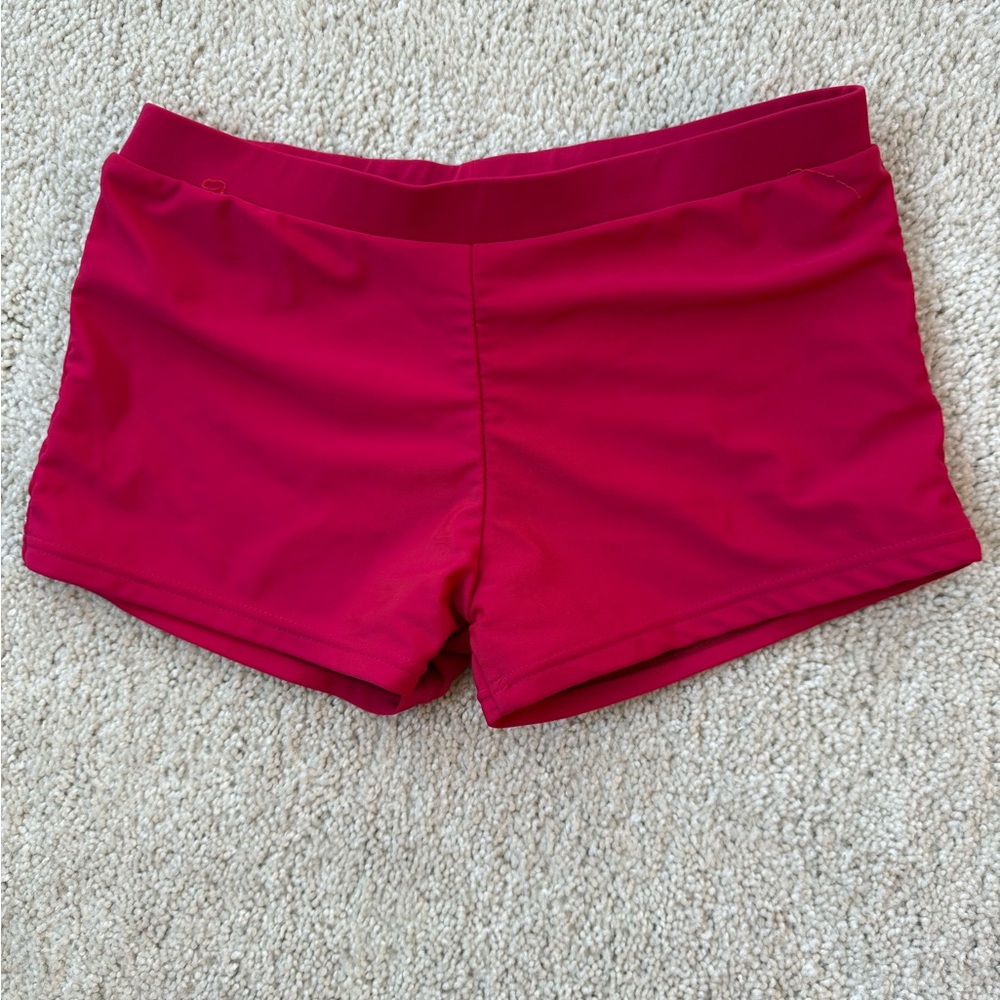 Women's Red Swim Shorts